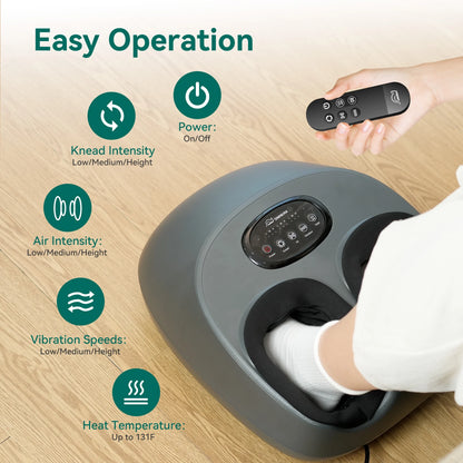 Ultimate Shiatsu Foot Massager with Heat - The Perfect Foot Massage Machine for Enhanced Blood Circulation and Relaxation